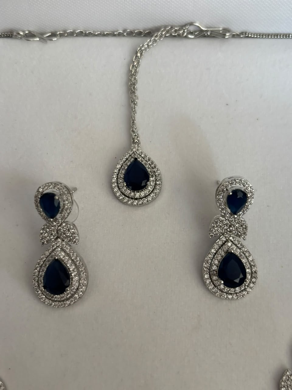 Noor Black Onyx CZ Necklace Set