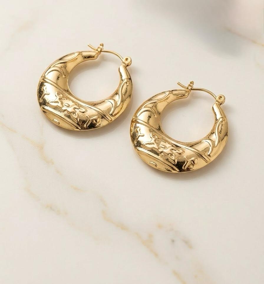 Zara Filigree Statement Hoops
