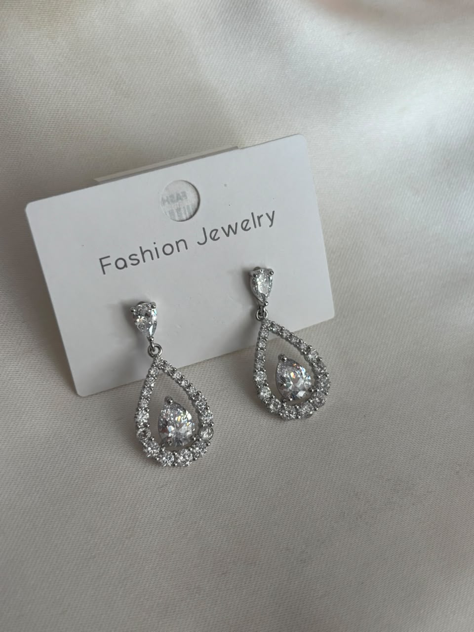 Elara Crystal Teardrop Drops