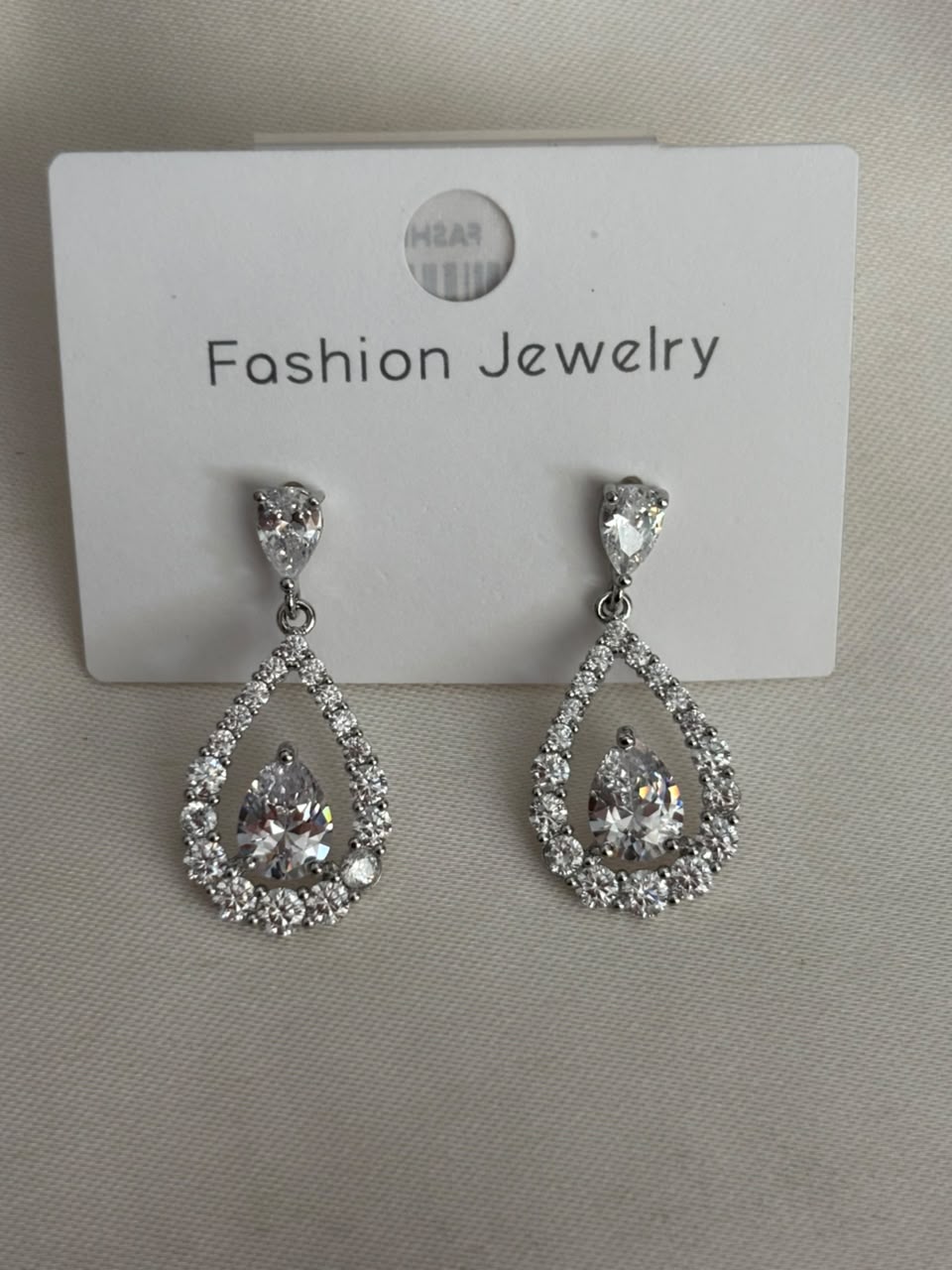 Elara Crystal Teardrop Drops