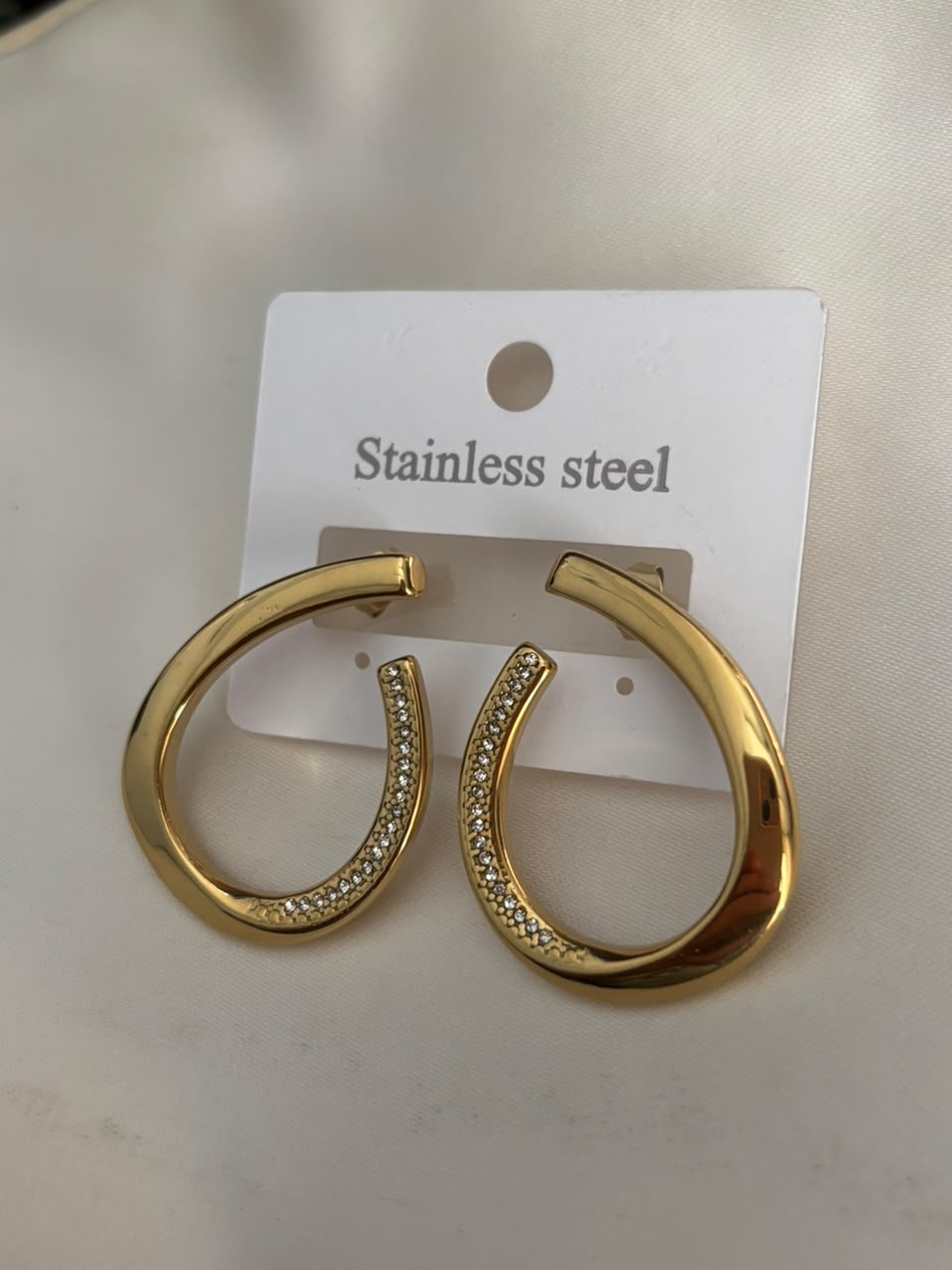 Selene Twisted Gold Hoops