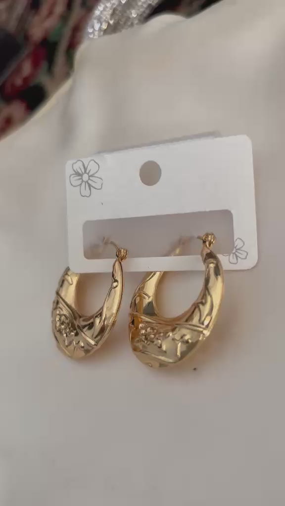 Zara Filigree Statement Hoops