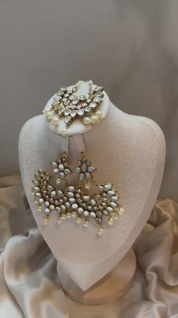 Mehrunisa Pearl & Kundan Chand Set